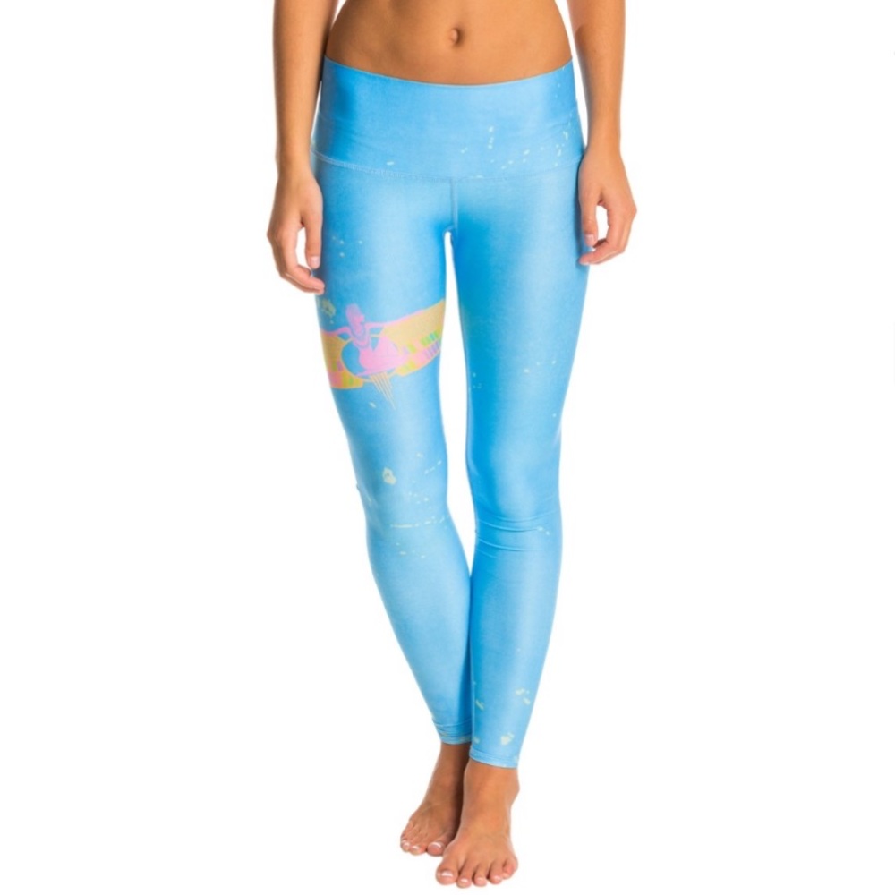 Teeki Rainbow Priestess Blue Yoga Leggings